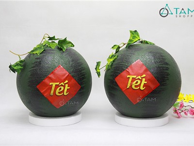 Trái dưa hấu mô hình giả trang trí